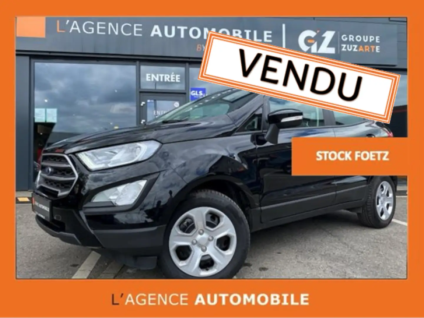 Ford EcoSport 1.0 Business Class GARANTIE 12 Zwart - 1