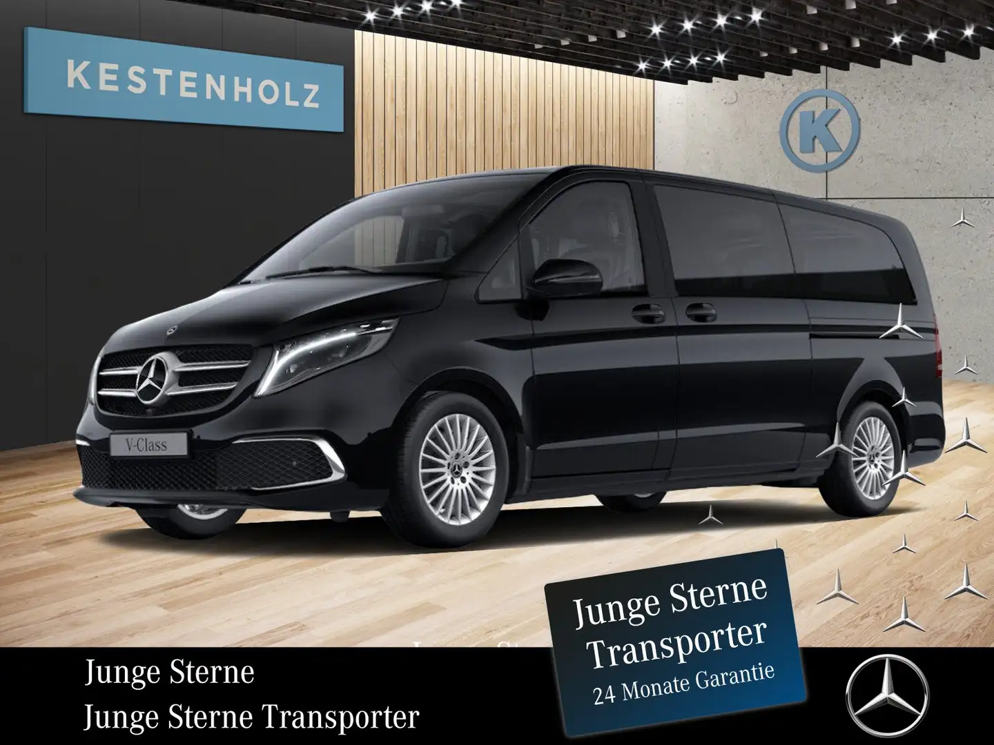 Mercedes-Benz V 300 V 300 d EDITION Extralang *AVANTGARDE*AHK*360°*SHZ* Schwarz - 1
