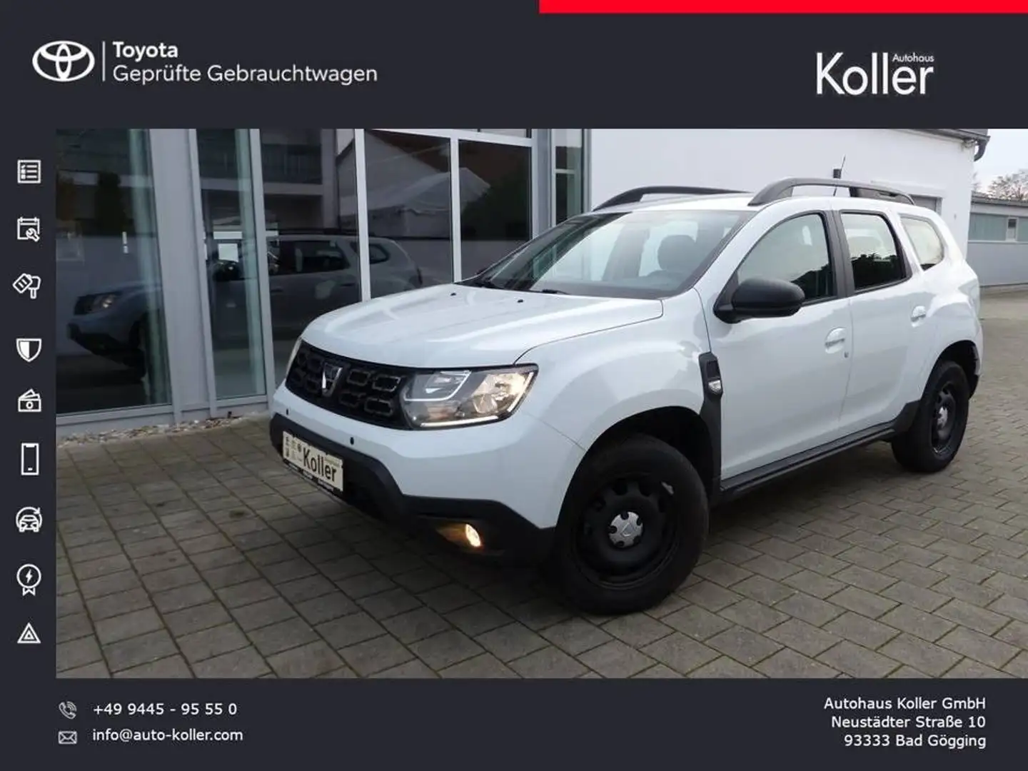 Dacia Duster 1.0 TCe 90 2WD Comfort Navi Kamera SHZ Blanc - 1