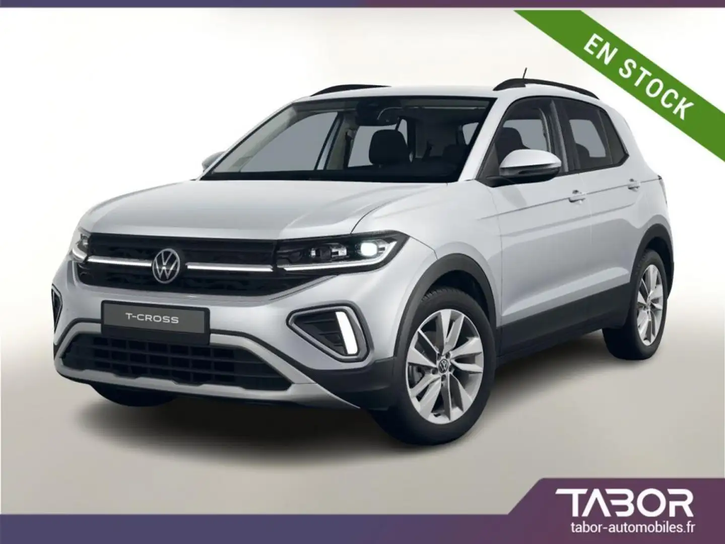 Volkswagen T-Cross 1.0 TSI 115 DSG IQ.Light 17p Argent - 1