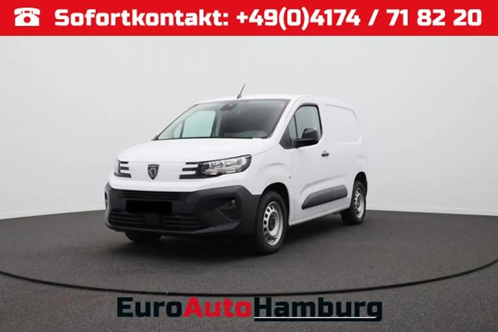 Peugeot Partner 1.5 BlueHDI 102PS NEUES MODELL 2-Sitzer AHK Klima Weiß - 1
