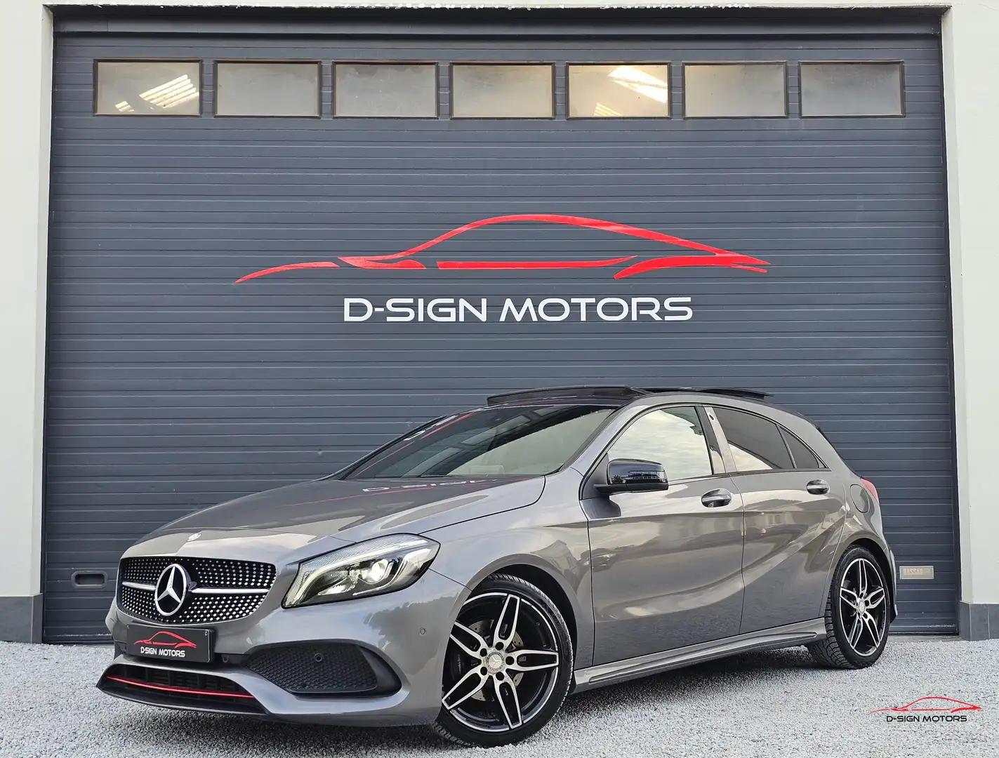 Mercedes-Benz A 180 (122ch) AMG PACK 2017 145.316km FACELIFT !! Gris - 1