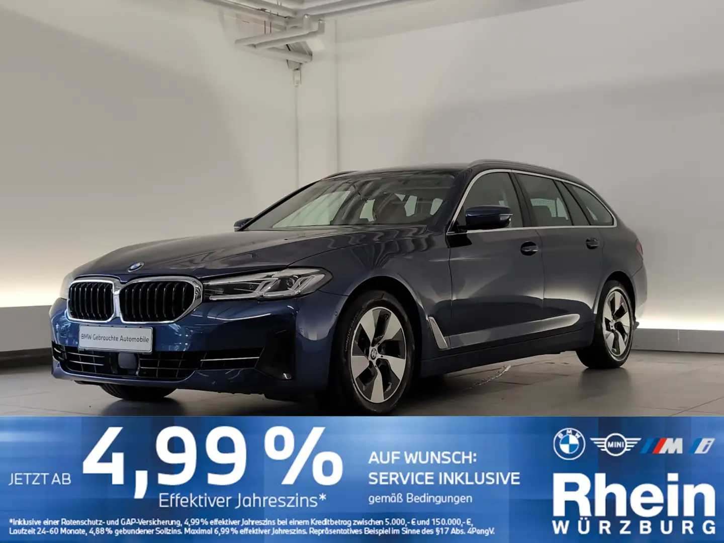 BMW 520 d xDrive Touring Ambiente/DAB/AHK Ambiente/DAB/AHK Blau - 1
