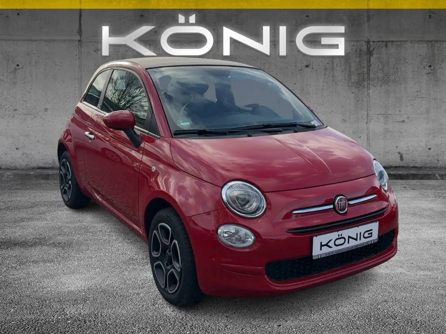 Fiat 500C Cabrio Club 1.0 Klima*Tempomat*CarPlay Rot - 2