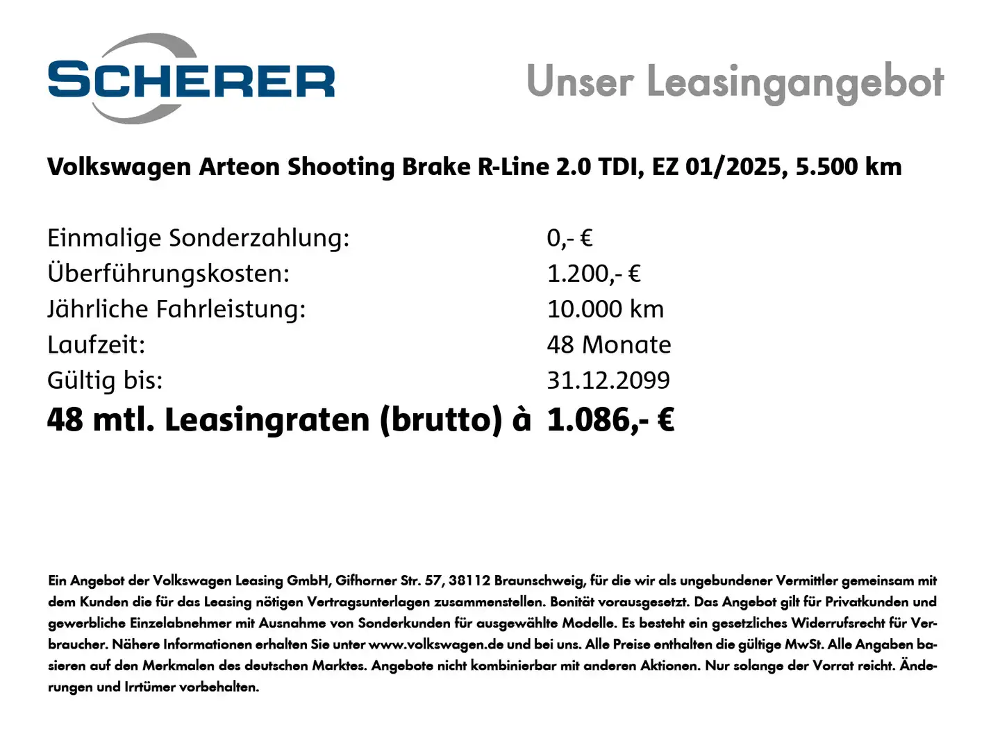Volkswagen Arteon Arteon Shootingbrake R-Line 2.0 TDI DSG 200PS / Weiß - 2