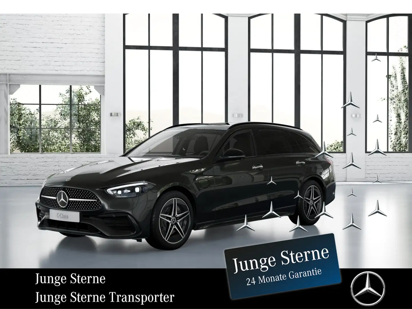 Mercedes-Benz C 300 de T *AMG*NIGHT*MEMO*AHK*PANO*360°KAM*NAV* Grau - 1