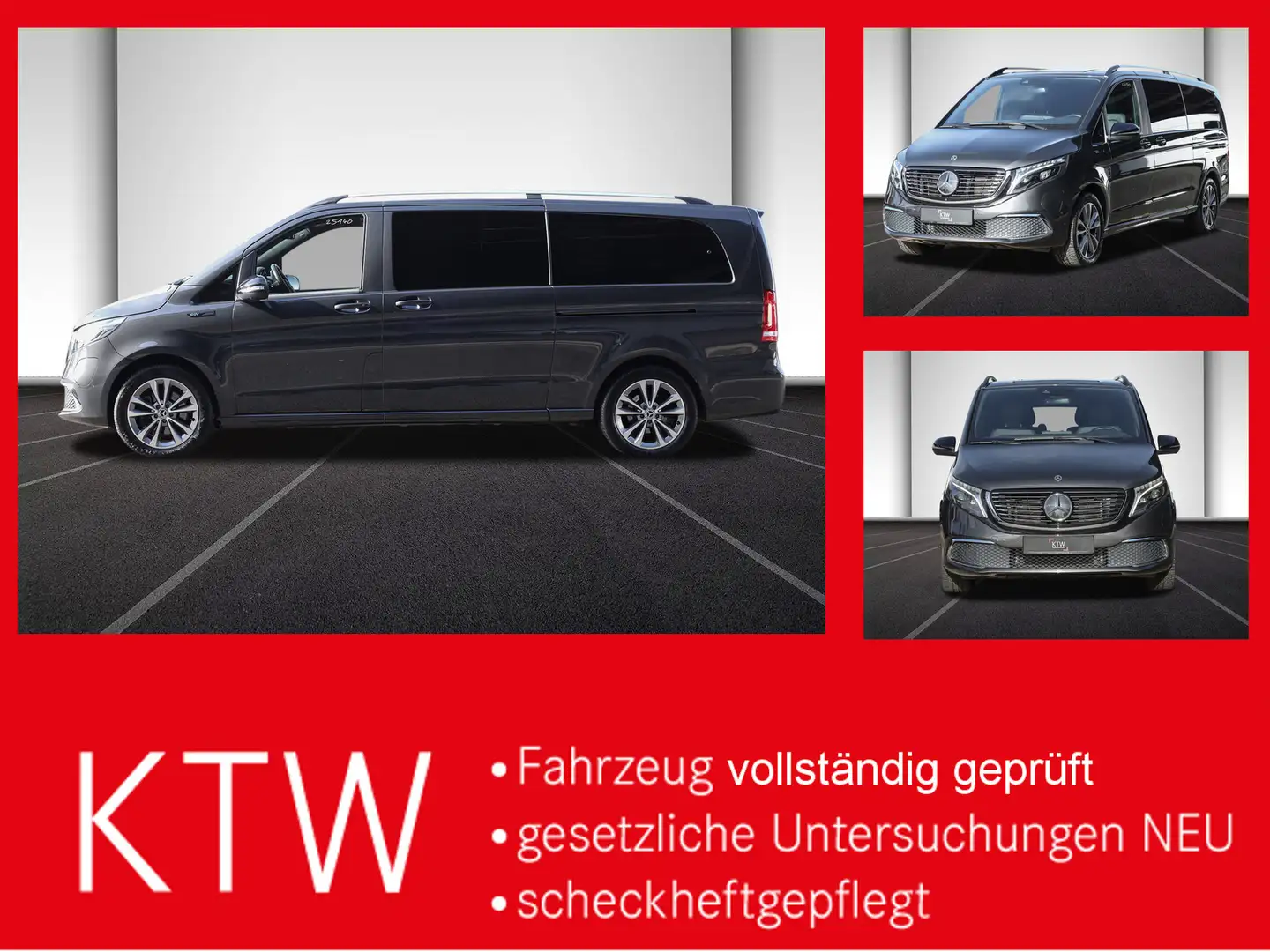 Mercedes-Benz EQV 300 Avantgarde,Extralang,6Sitzer,2xKlima,LED Gris - 1