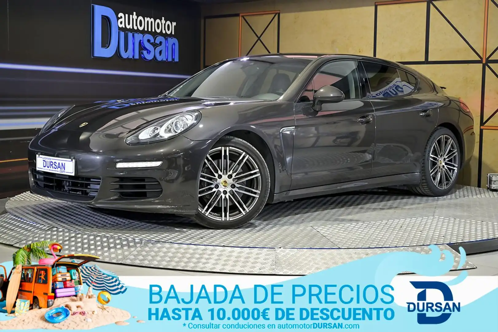 Porsche Panamera 3.0 Diesel 300cv Gris - 1