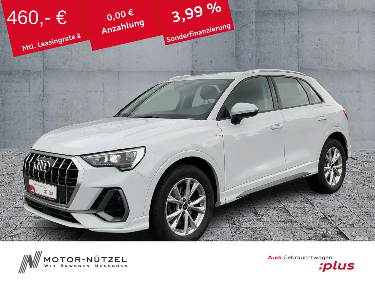 Audi Q3 40 TFSI QU S-TR S-LINE NAVI+RFK+ACC+SHZ+VC Weiß - 1
