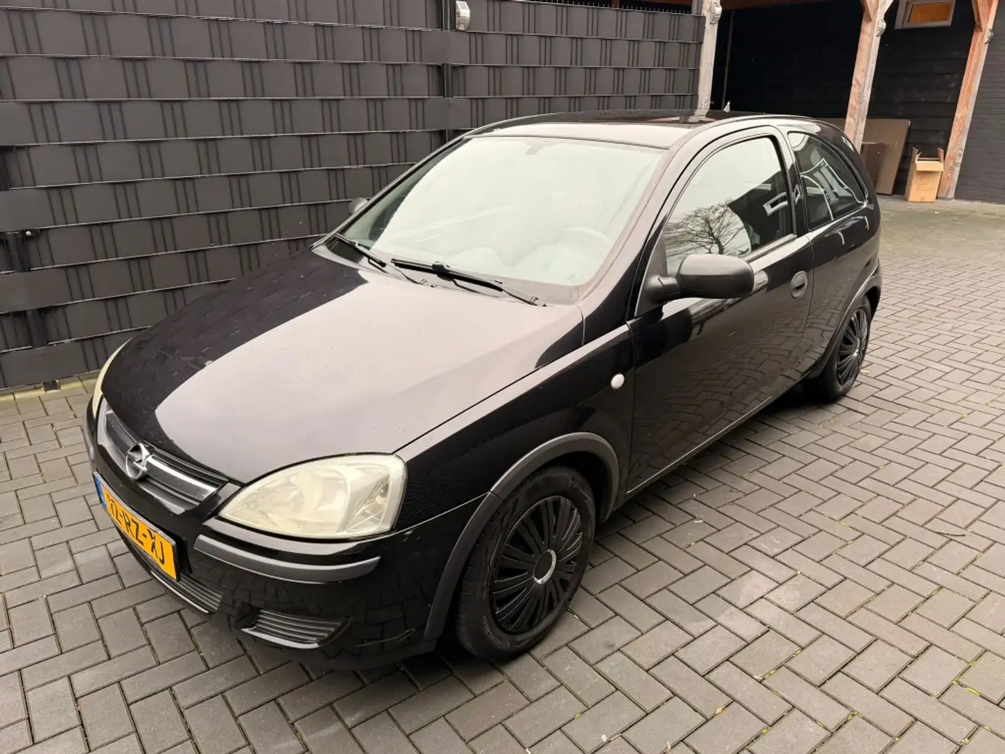 Opel Corsa 1.2-16V Essentia| ZWART| 169DKM NAP| AIRCO| 3DRS Negro - 1