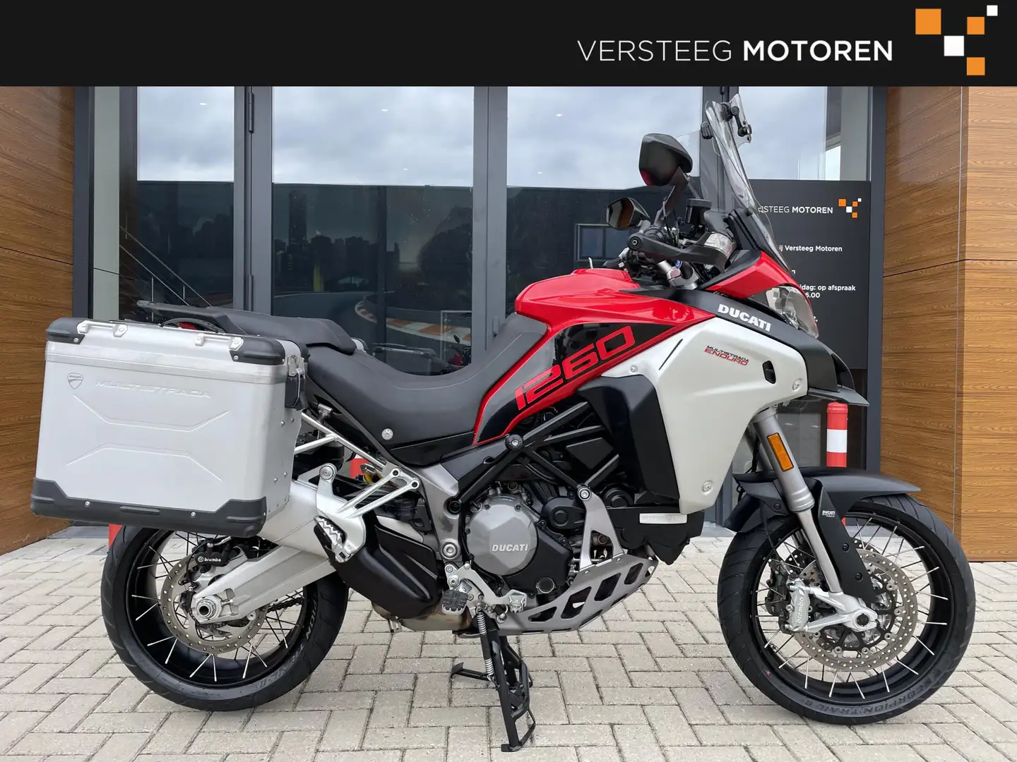 Ducati Multistrada 1260 Enduro zijkoffers # schitterende staat Rood - 1