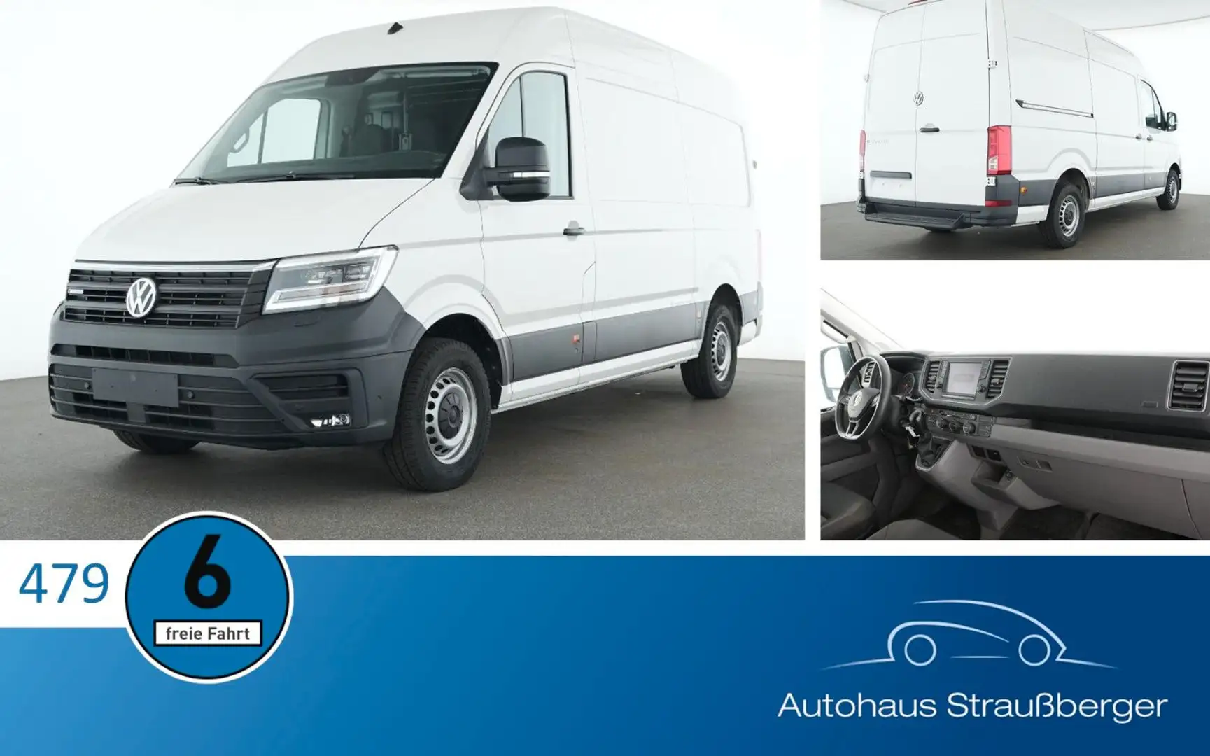 Volkswagen Crafter e-Crafter Kasten MRH TMP KLIMA SHZ RFK PDC LED Weiß - 1