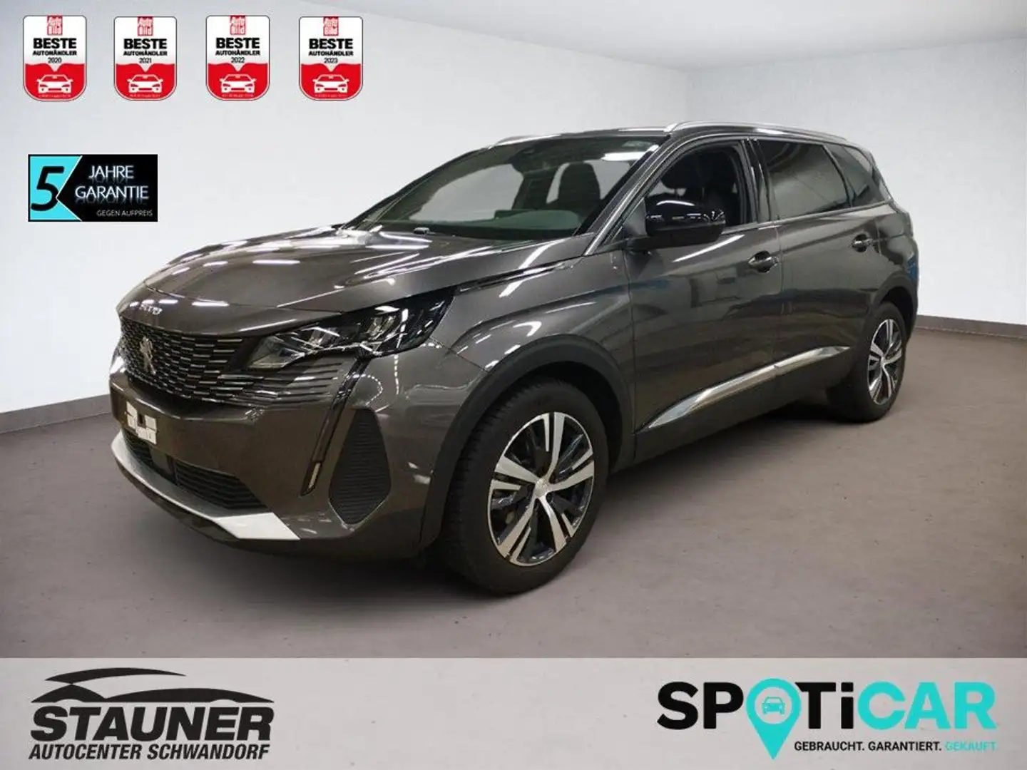 Peugeot 5008 Allure Pack PureTech 6G*7 SITZER*SHZ* Grau - 1