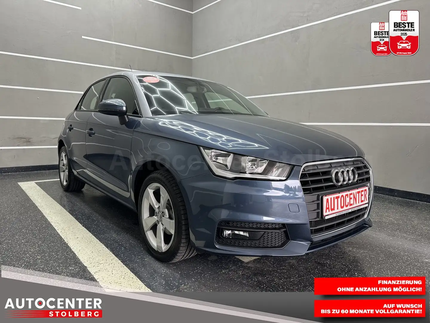 Audi A1 sport "MULTI-PDC-SITZH-ALU-TÜV NEU" Blau - 2