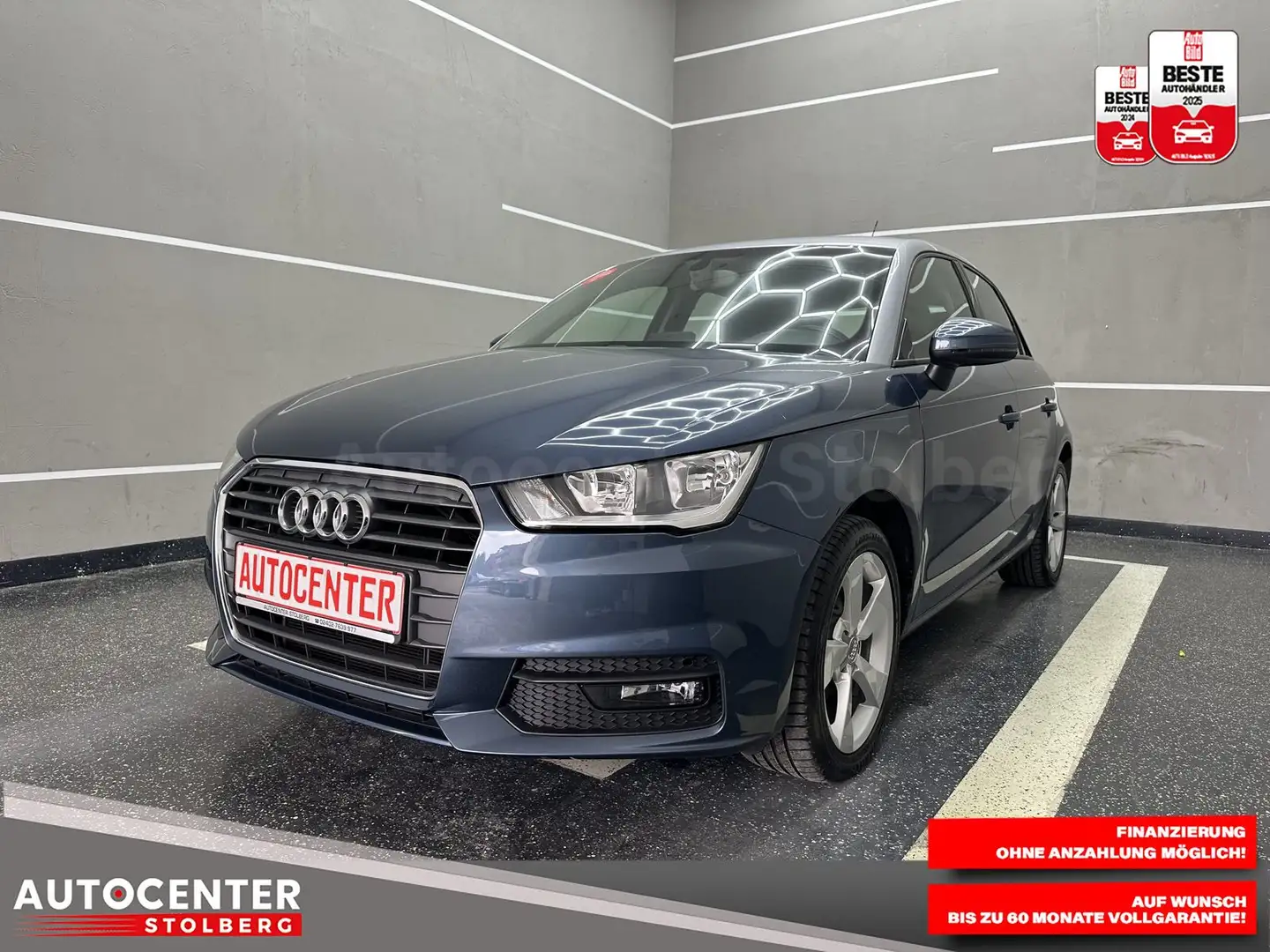Audi A1 sport "MULTI-PDC-SITZH-ALU-TÜV NEU" Blau - 1