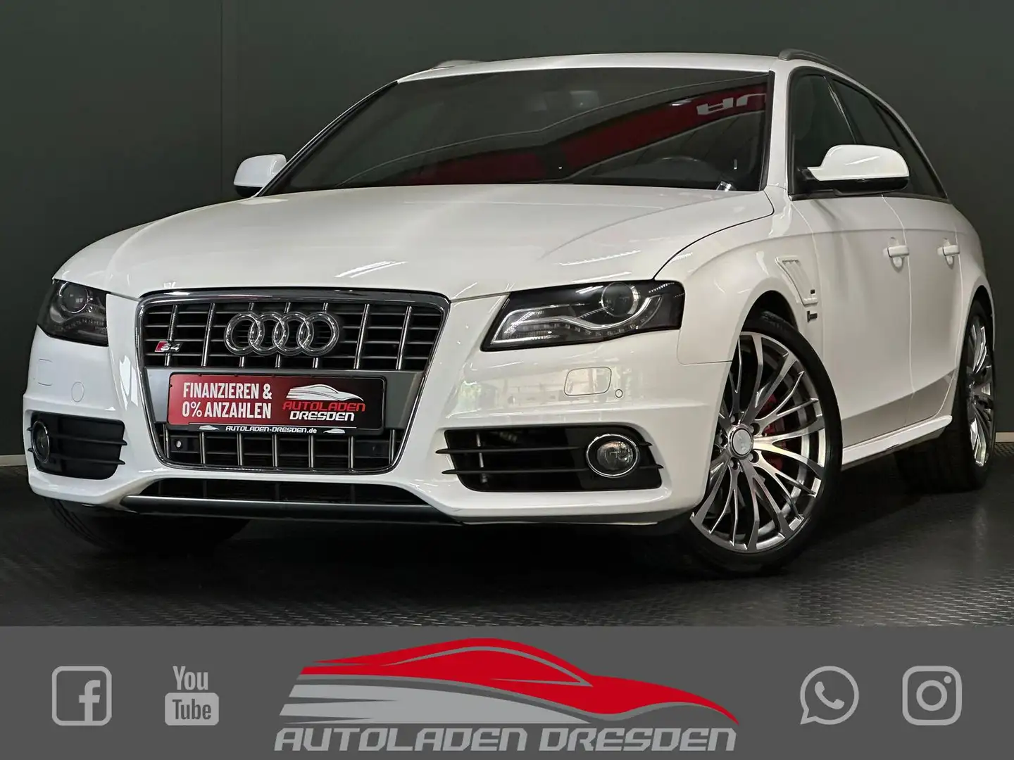 Audi S4 3.0TFSI QUATTRO BiXENON#B&O#MOTOR NEU#1.HD Weiß - 1
