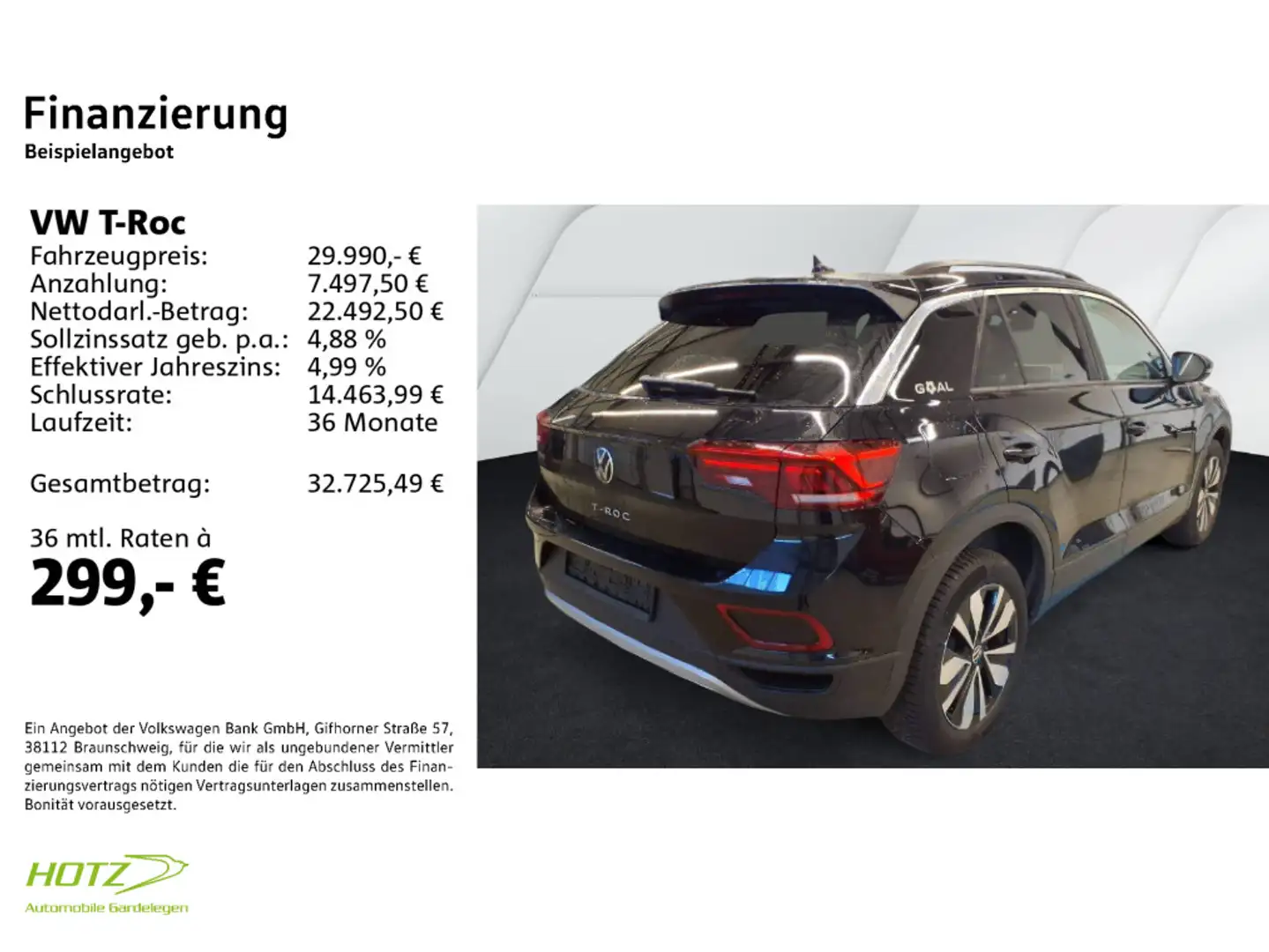 Volkswagen T-Roc 2.0 TDI DSG Goal AHK/LED/KAMERA Zwart - 2