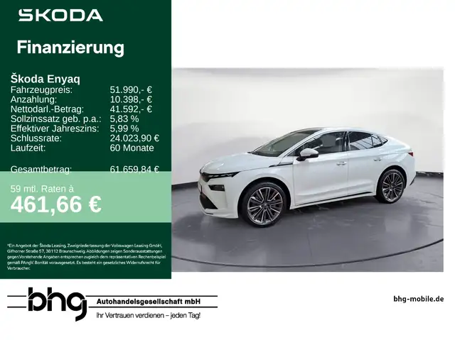 Skoda Enyaq Coupe 85 h Batterie Elektromotor 1-Gang-Au