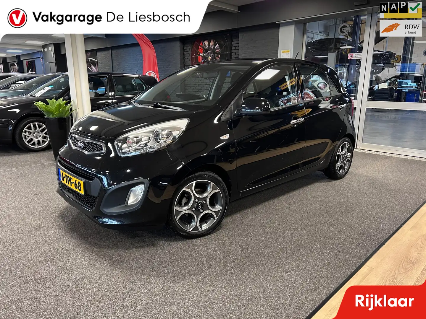 Kia Picanto 1.0 CVVT BusinessLine / 5deurs / led dagrijverlich Zwart - 1