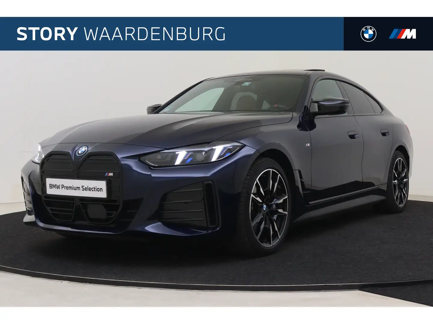 BMW i4 M50 High Executive / Schuif-kanteldak / Trekhaak / Blauw - 1