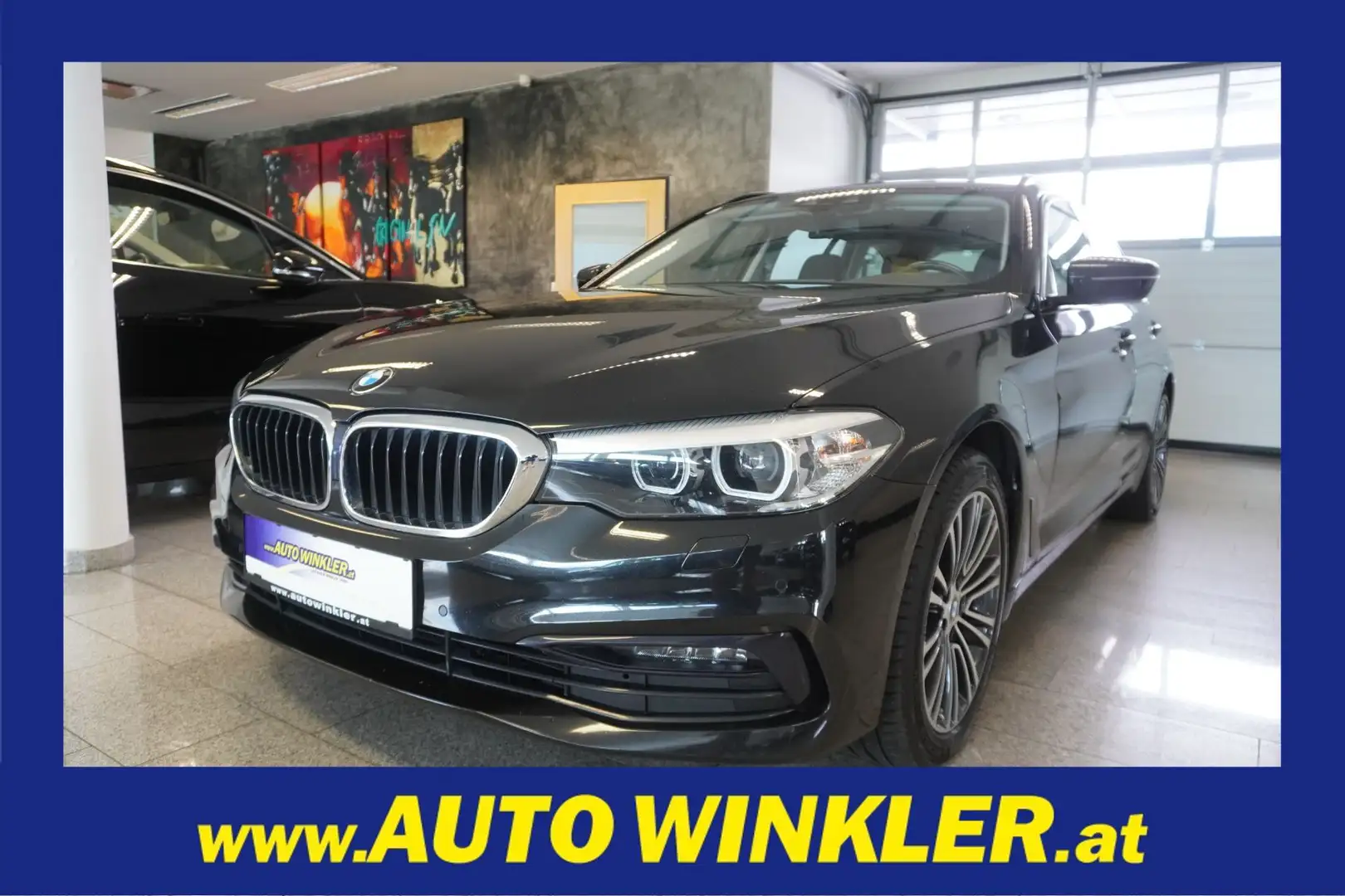 BMW 520 2.0 520D XDRIVE TOURING Sport Line/AHK/Navi Noir - 1