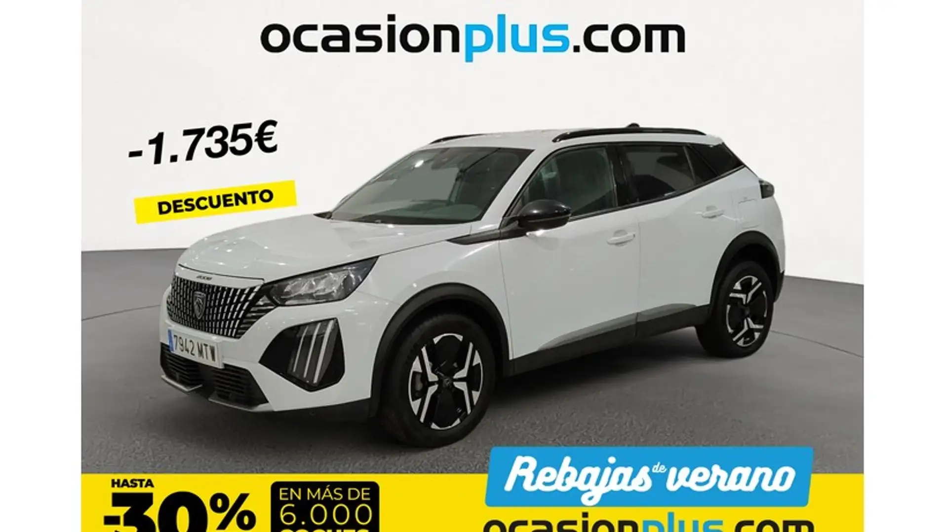 Peugeot 2008 1.2 PureTech S&S Allure 100 Blanc - 1