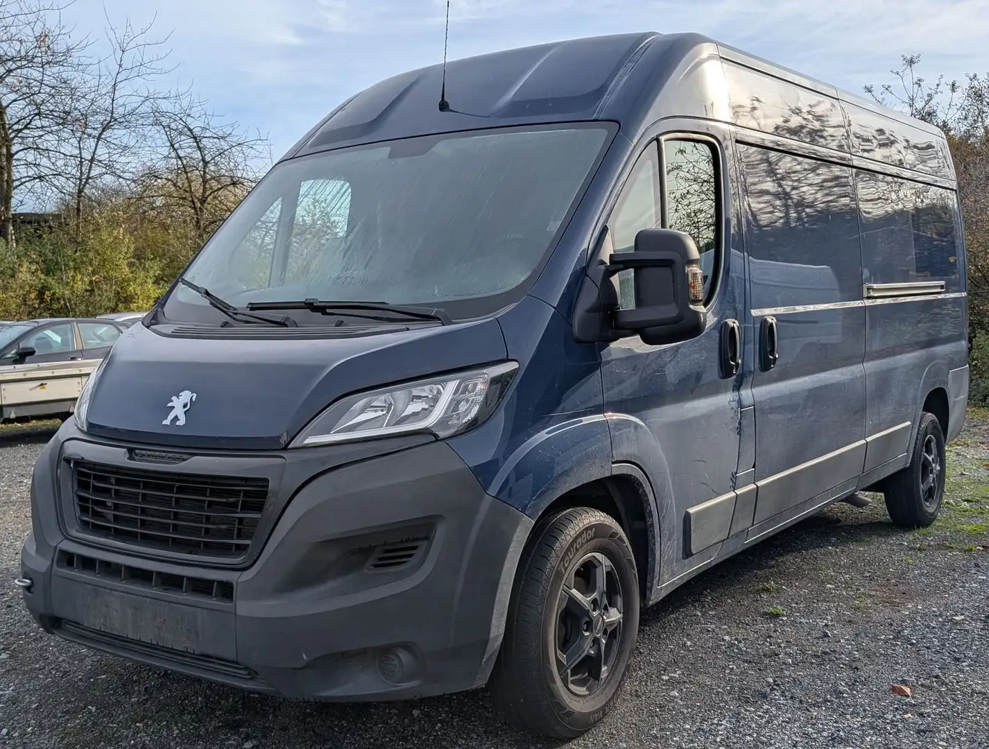 Peugeot Boxer Kasten Hochraum L3H2*RKam*AHK*Motorschaden Blau - 2