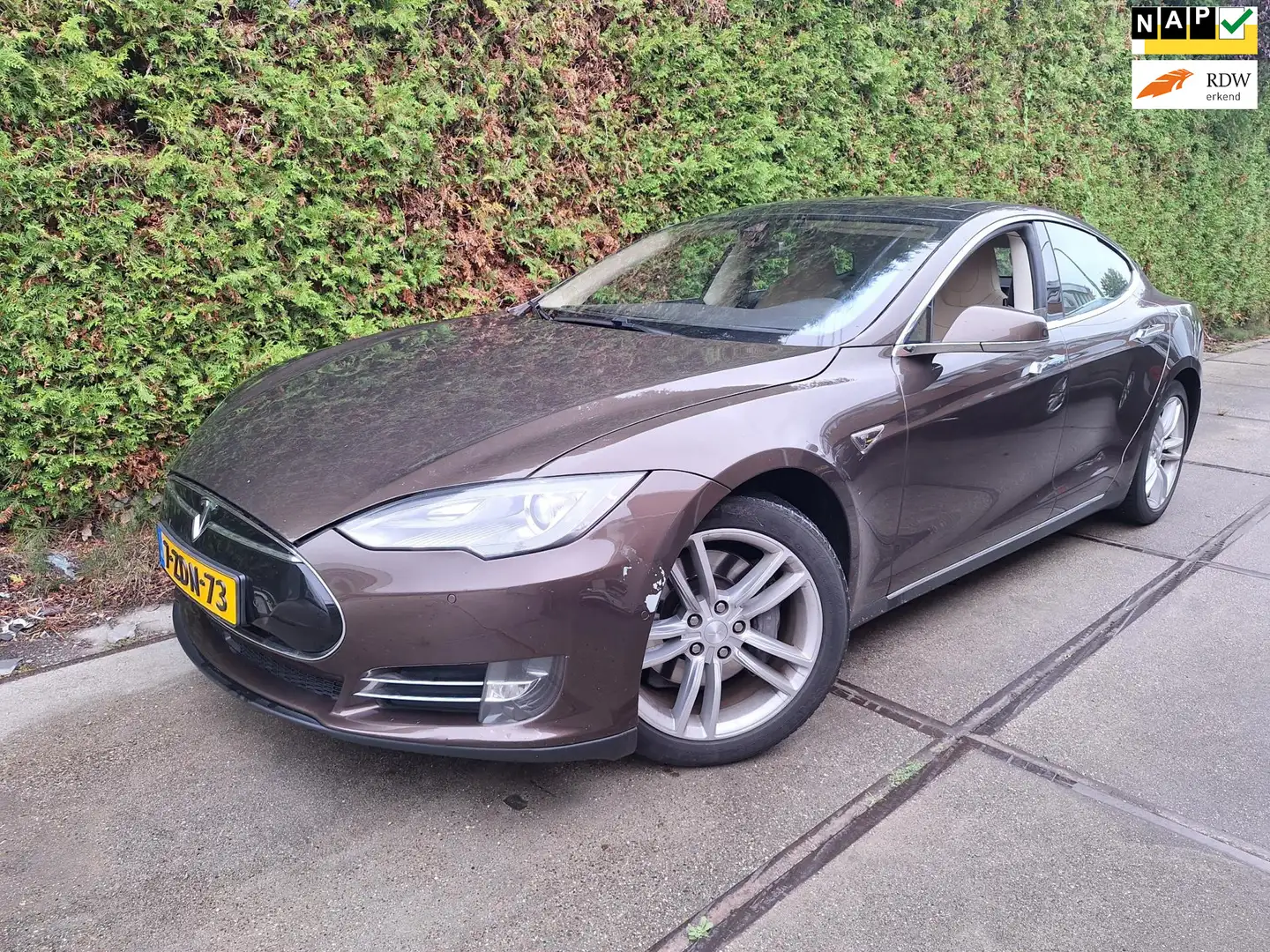 Tesla Model S 85D (FREE Supercharge levenslang!!) Brun - 1