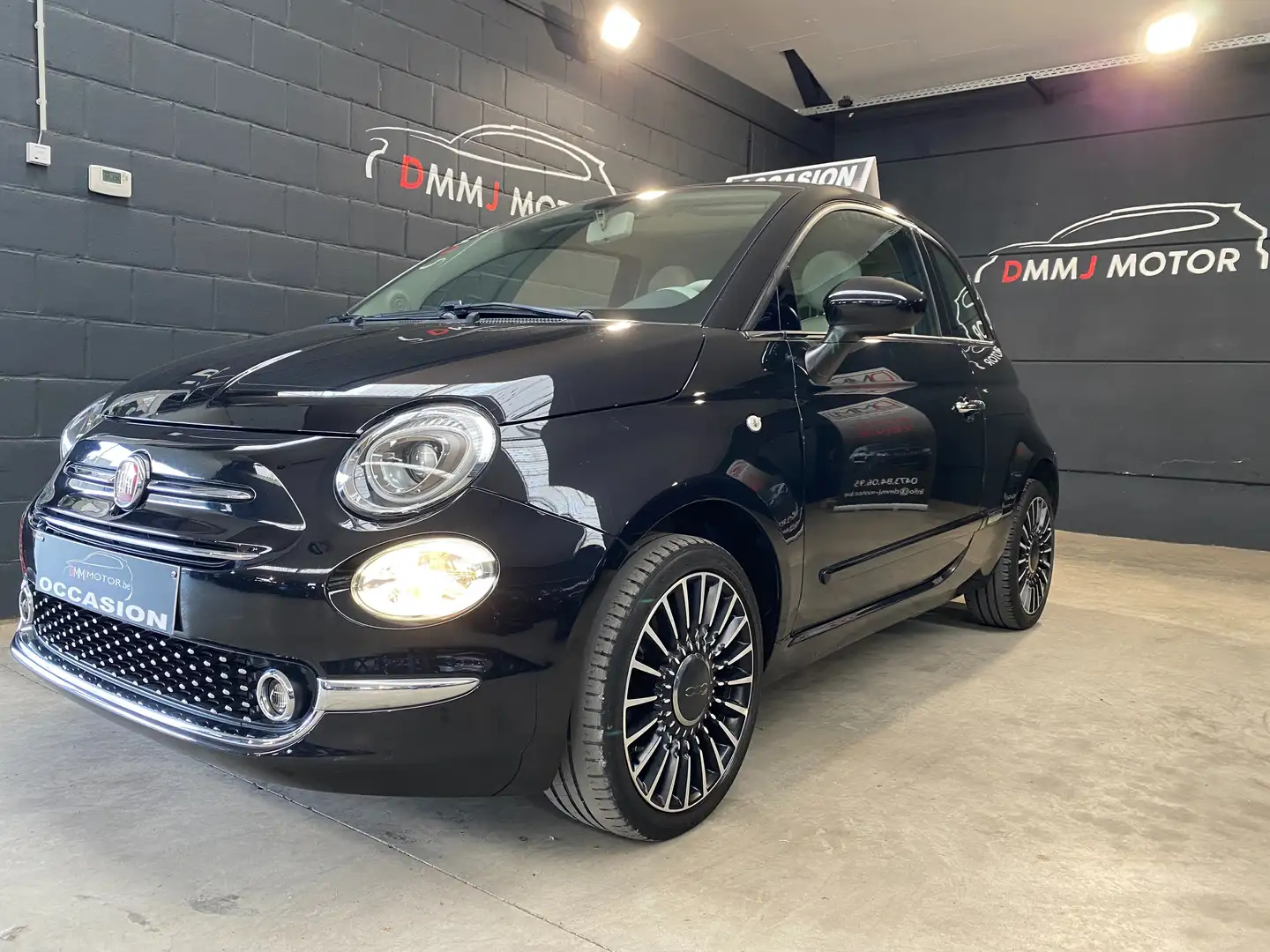 Fiat 500 1.2i Lounge Schwarz - 1