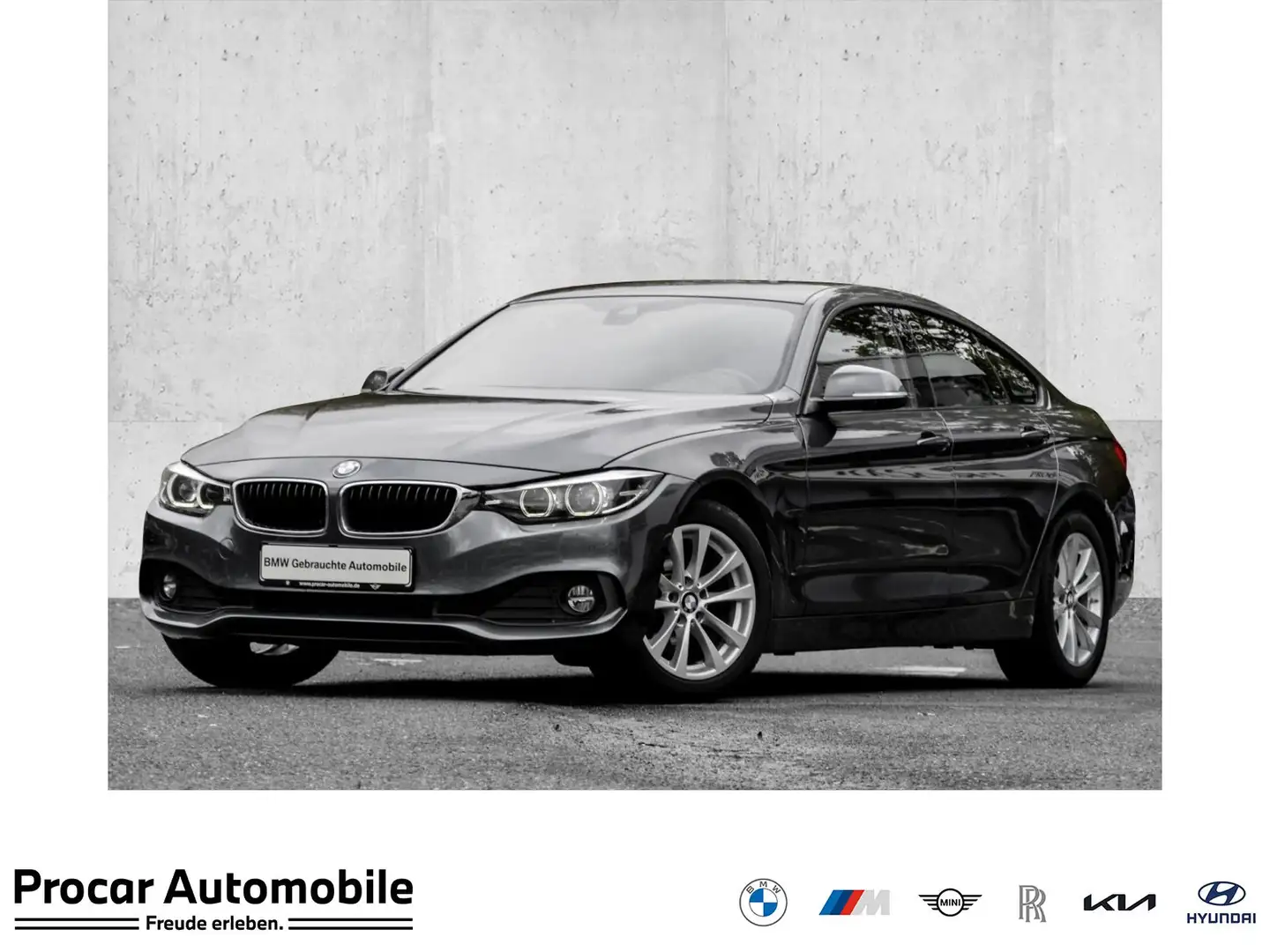 BMW 420 i ADVANTAGE+AHK+HiFi+SHZ+NAVI Grau - 1