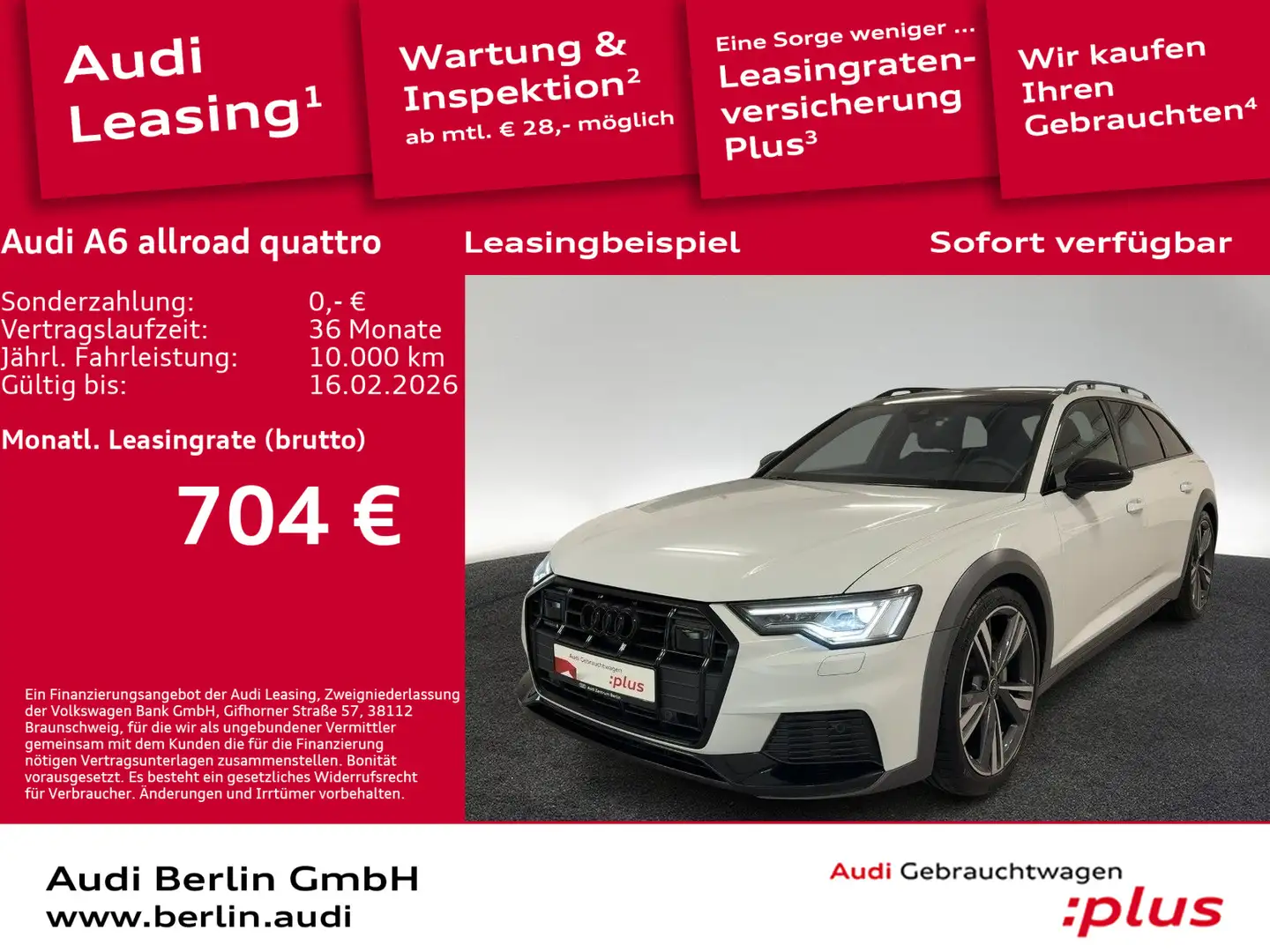 Audi A6 allroad qu. 45 TDI S tr. AHK STDHZ MATRIX RFK Weiß - 1