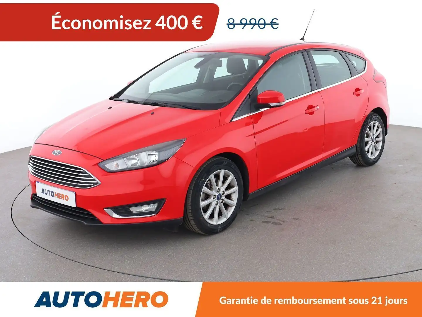 Ford Focus 1.0 EcoBoost Titanium Rouge - 1