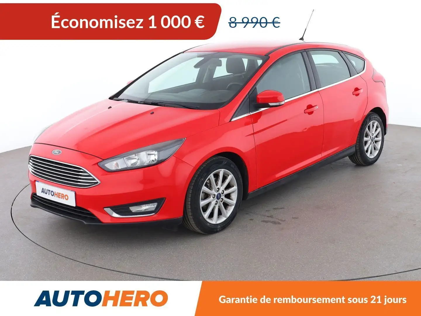 Ford Focus 1.0 EcoBoost Titanium Rouge - 1