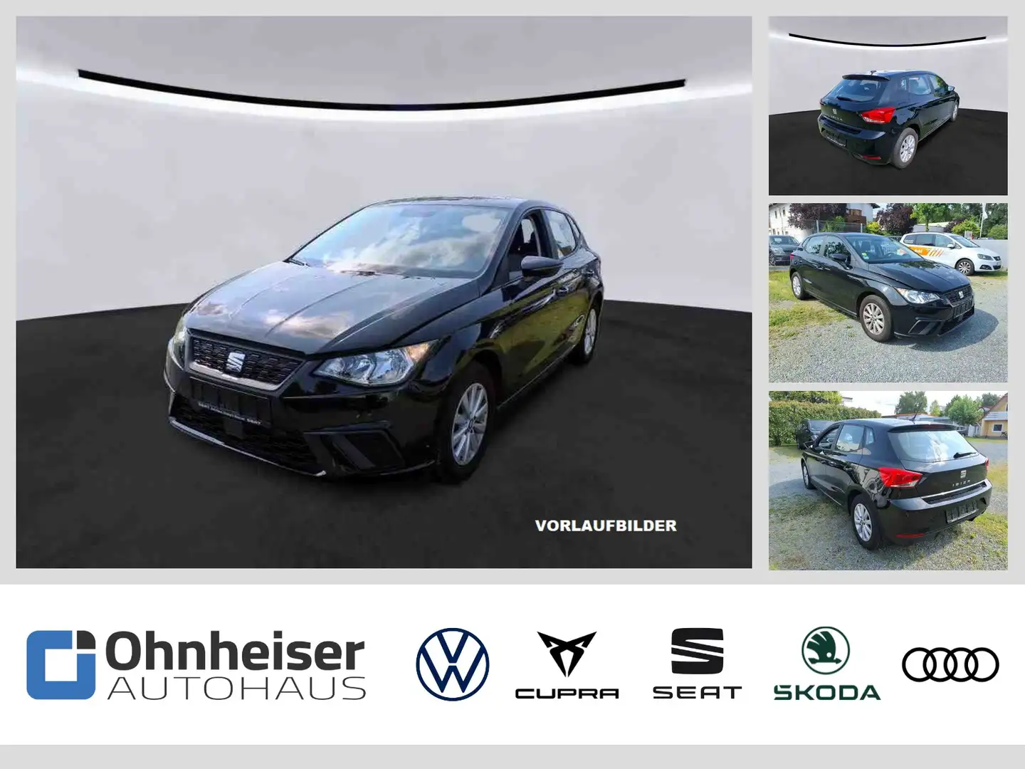 SEAT Ibiza 1.0 TSI Style Kamera*SHZ*2xPDC*Climatronic Zwart - 1