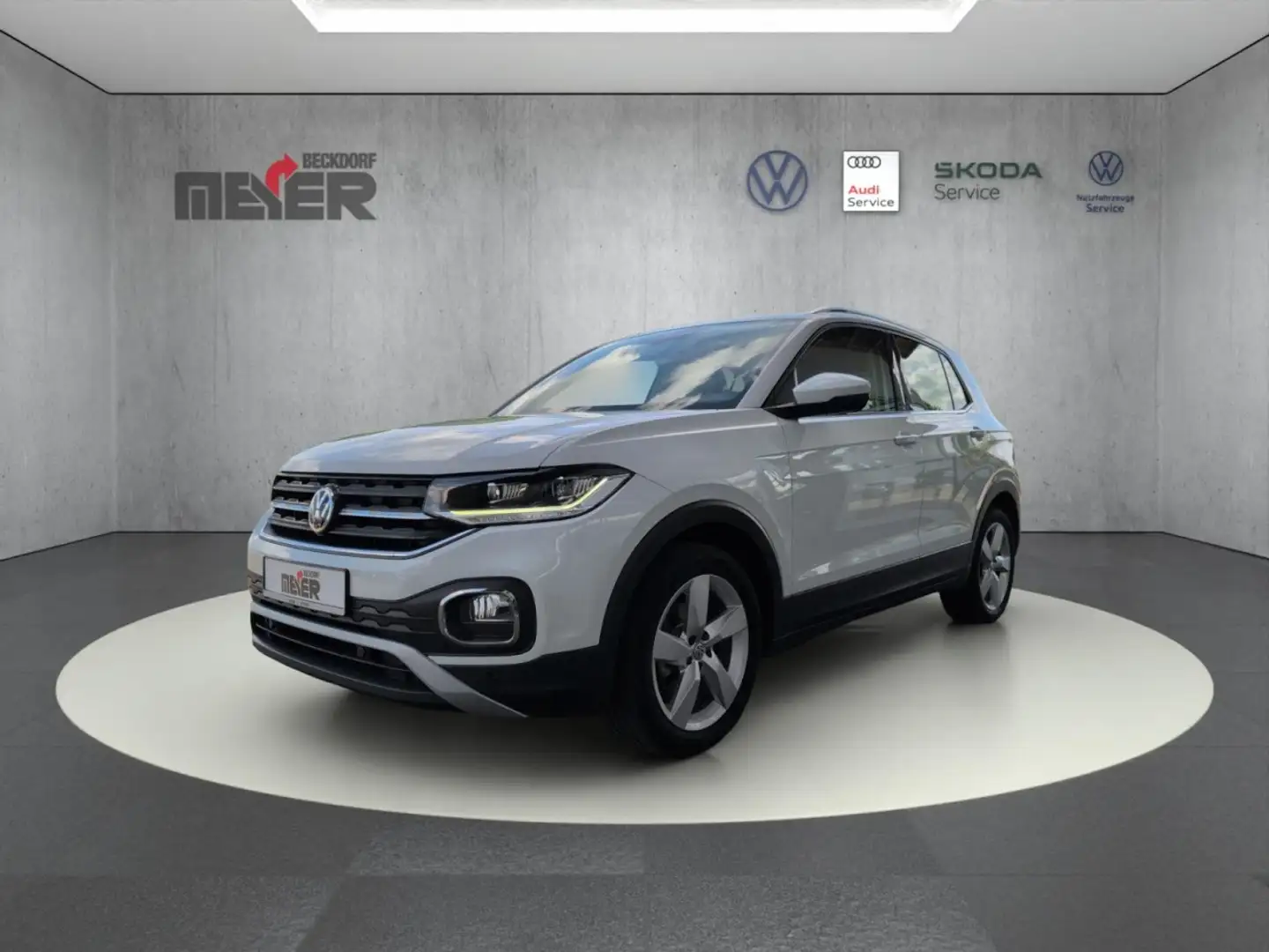Volkswagen T-Cross 1.0 TSI DSG Klima Navi Einparkhilfe Sitzheizung Weiß - 1