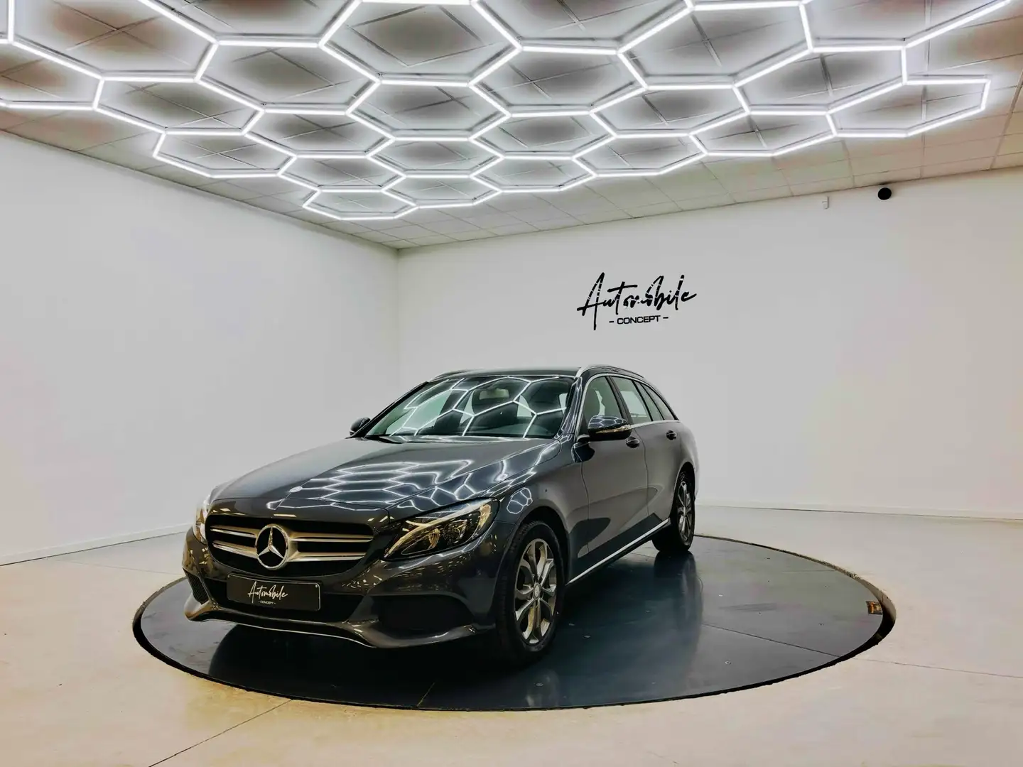 Mercedes-Benz C 180 ✅1AN GARANTIE✅EURO 6✅1ER PROPRIO✅LED✅CAR Gris - 1