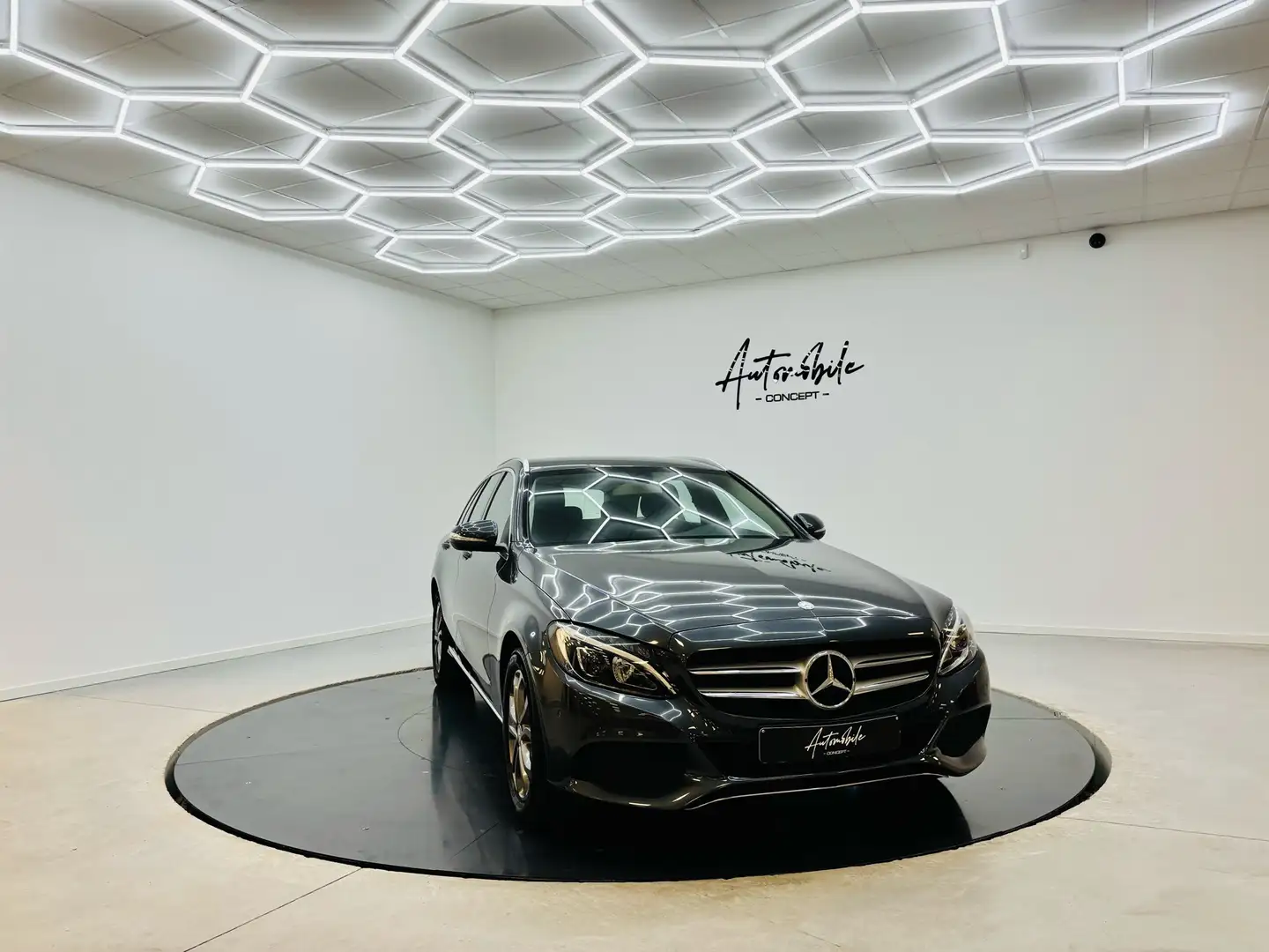 Mercedes-Benz C 180 ✅1AN GARANTIE✅EURO 6✅1ER PROPRIO✅LED✅CAR Gris - 2