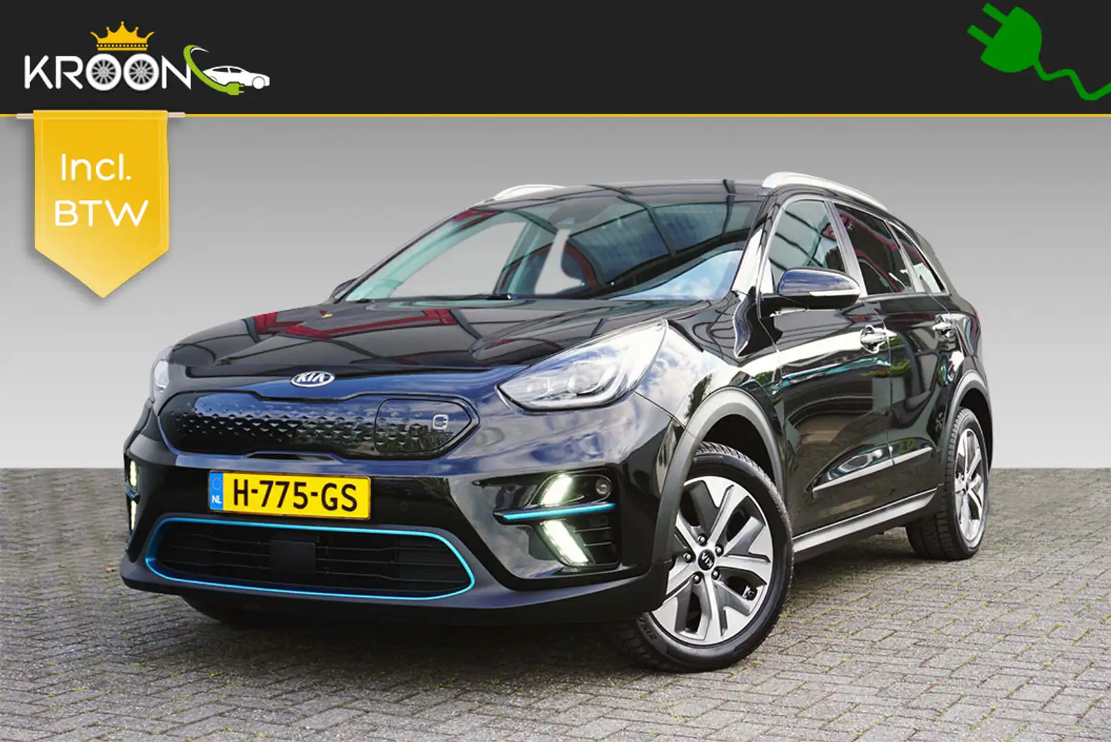 Kia e-Niro ExecutiveLine 64 kWh SOH 100% Leer Negro - 1