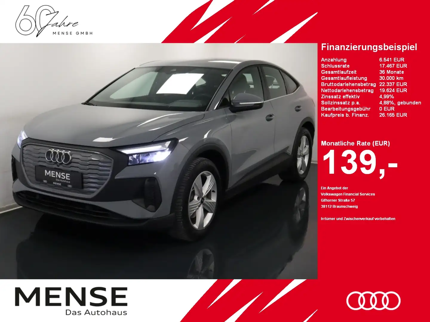 Audi Q4 e-tron Q4 Sportback e-tron 35 Standhzg Grijs - 1