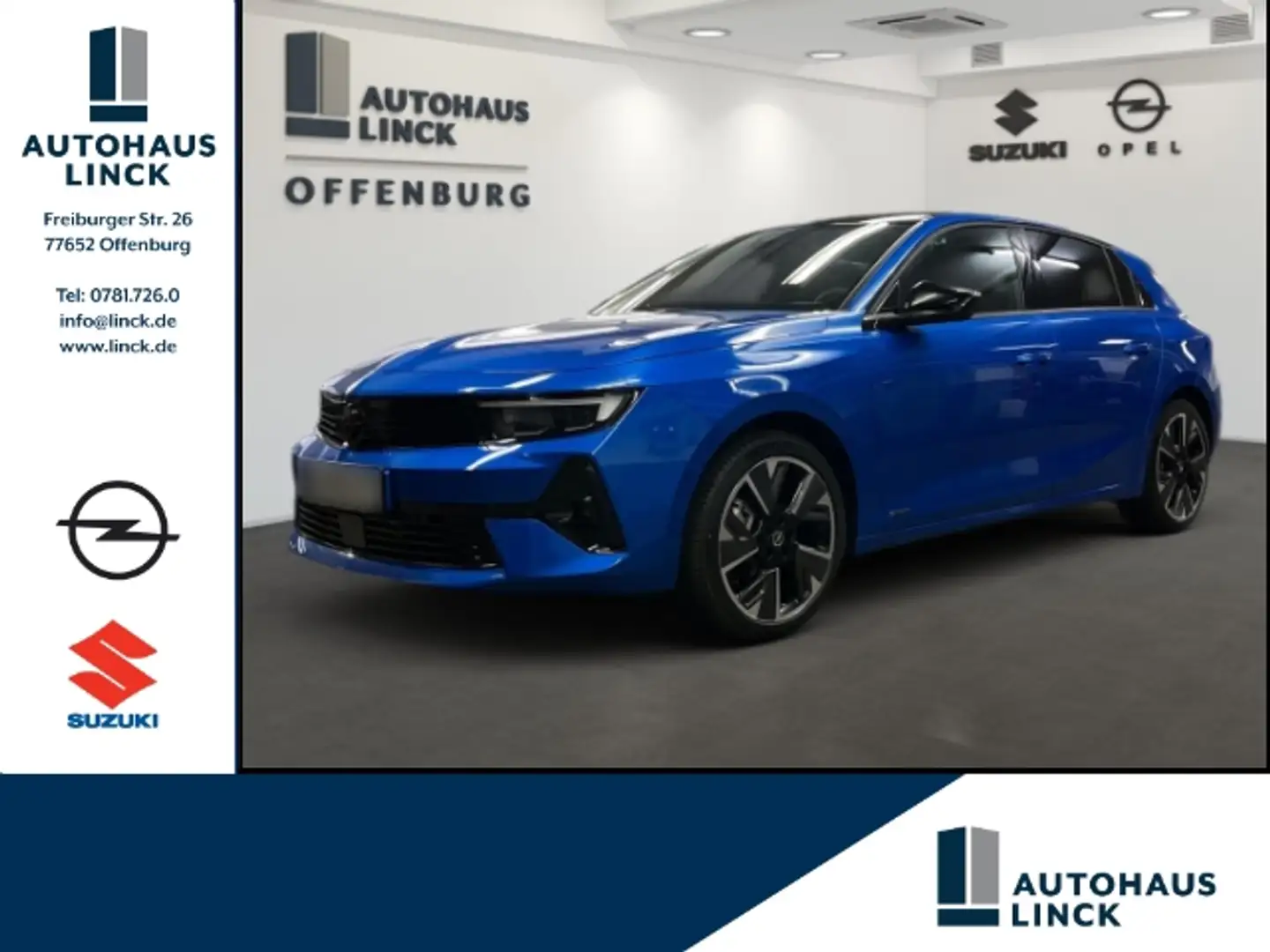 Opel Astra Electric GS +Alcantara+Schiebedach+ Bleu - 1