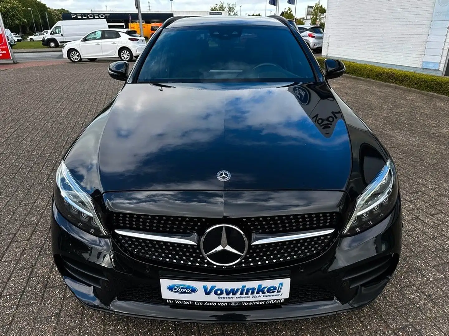 Mercedes-Benz C 300 e T AMG-Line AHK+LED+RFK+ACC+BLIS+HUD+Memo Negro - 2