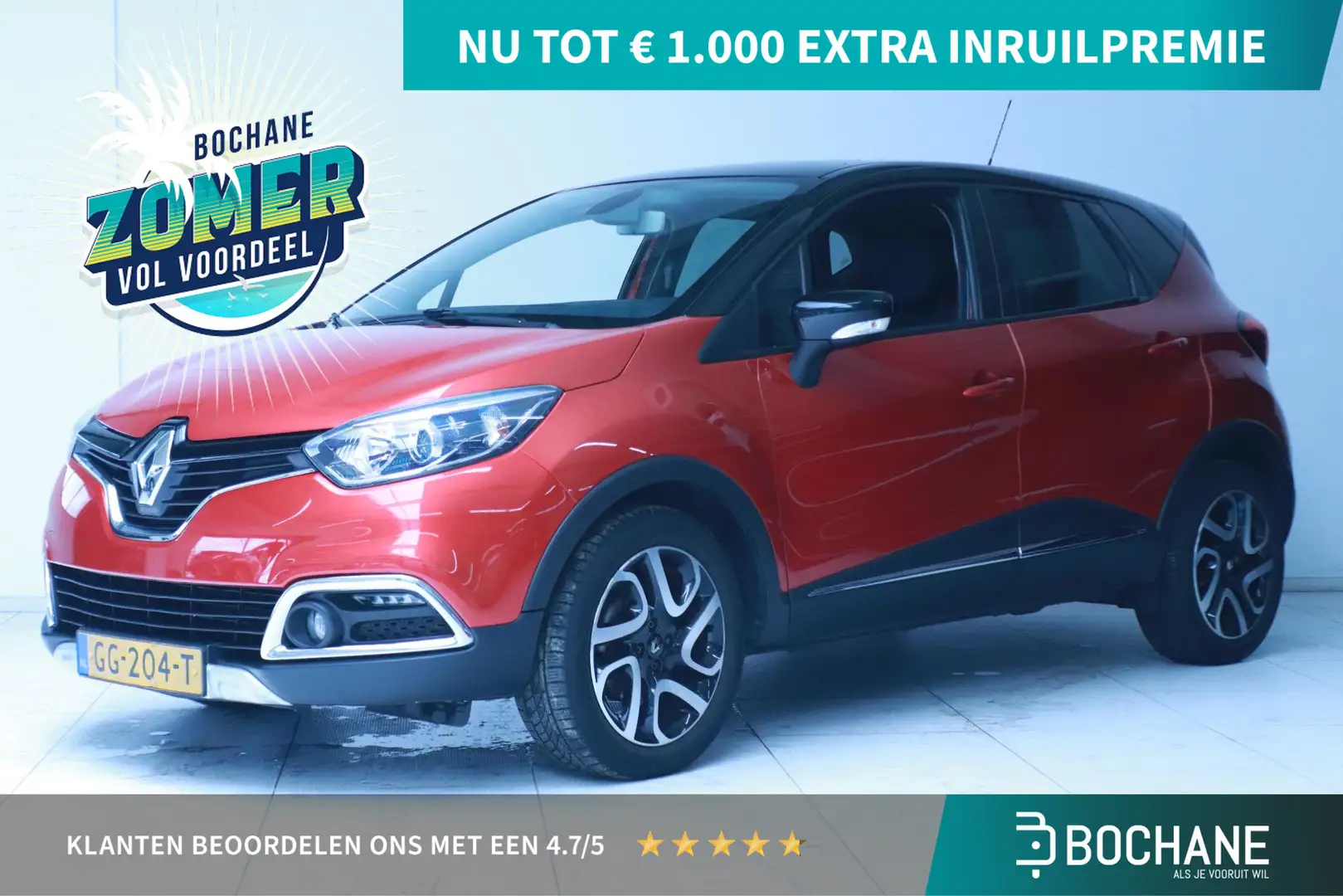 Renault Captur 1.2 TCe Helly Hansen Clima/Navi/PDC Rood - 1