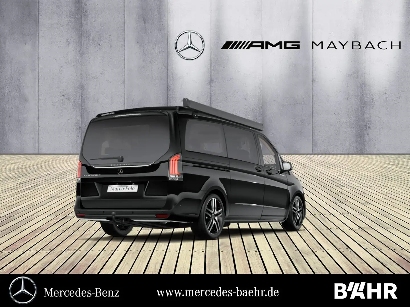 Mercedes-Benz V 300 V 300 d Marco Polo MBUX/Multibeam/AHK/Distronic Schwarz - 2