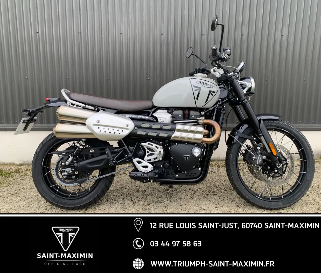 Triumph Scrambler Šedá - 1