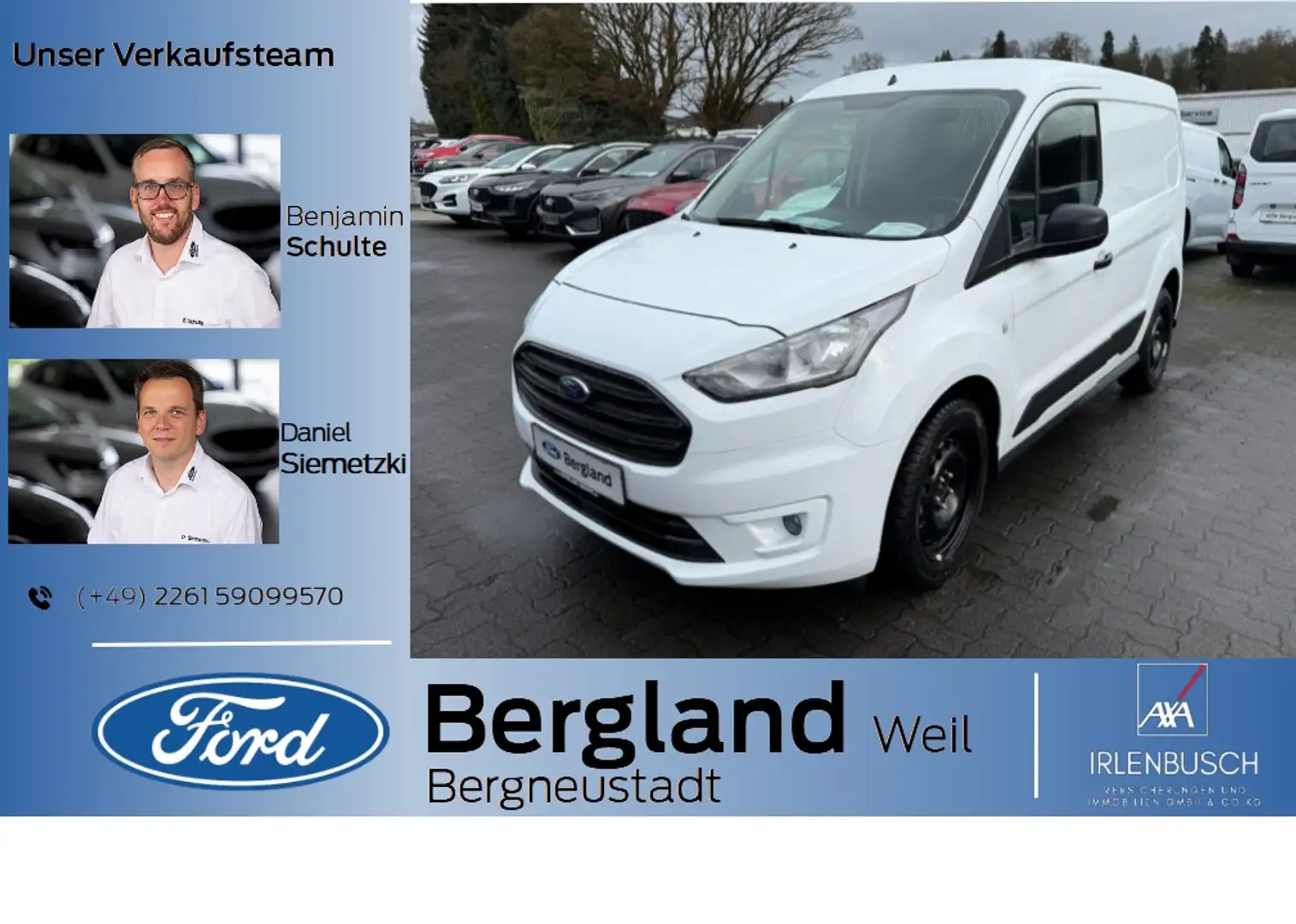 Ford Transit Connect Kastenwagen L1 TREND 220 Blanc - 1