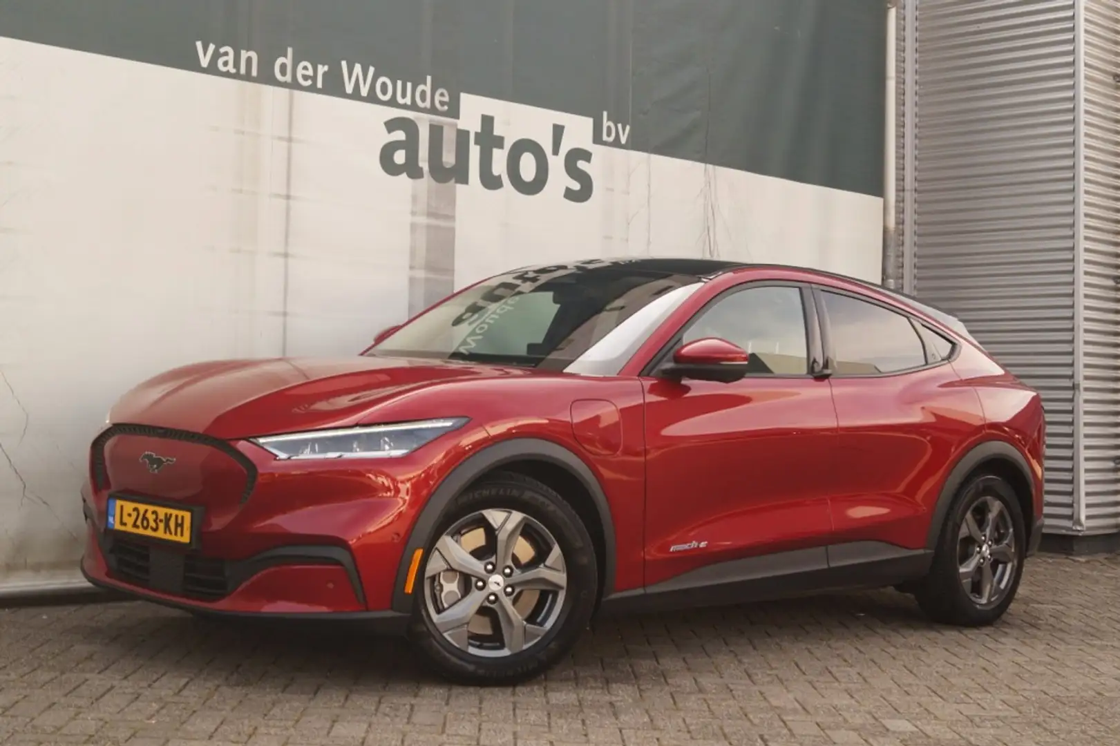 Ford Mustang Mach-E RWD 75kWh -PANO-LEER-CAM-ECC-B&O- Rood - 2