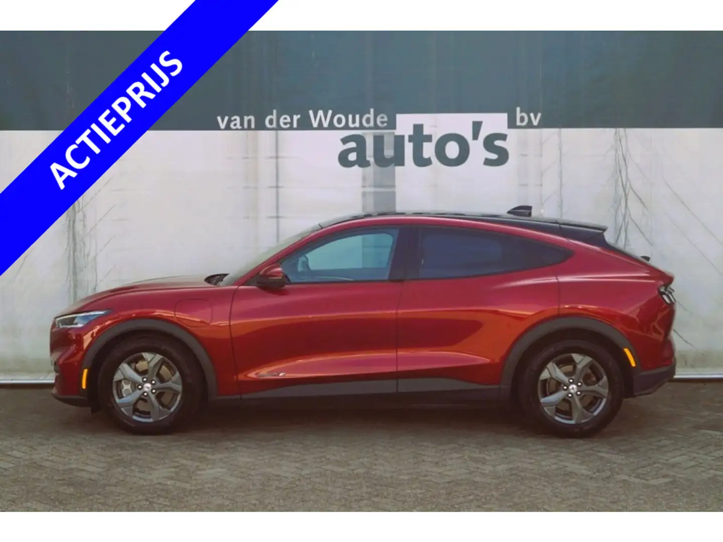 Ford Mustang Mach-E RWD 75kWh -PANO-LEER-CAM-ECC-B&O- Rouge - 1