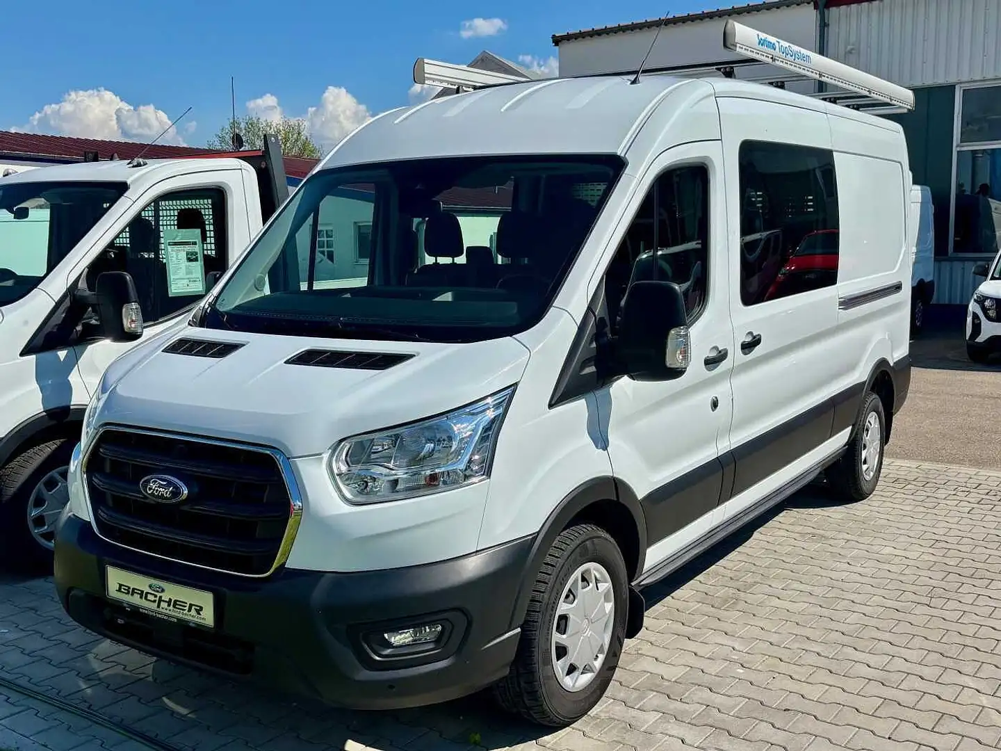 Ford Transit 350 TDCi L3H2 Trend Kombi-Umbau*Sortimo Weiß - 1