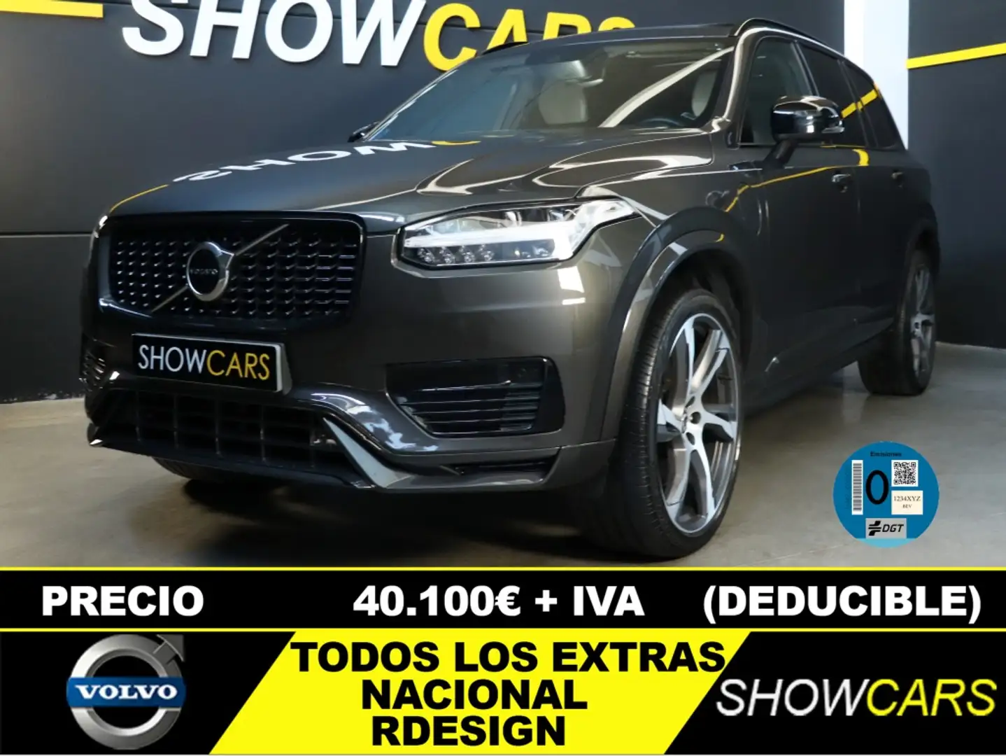 Volvo XC90 T8 Recharge R-Design AWD Aut. Gris - 1