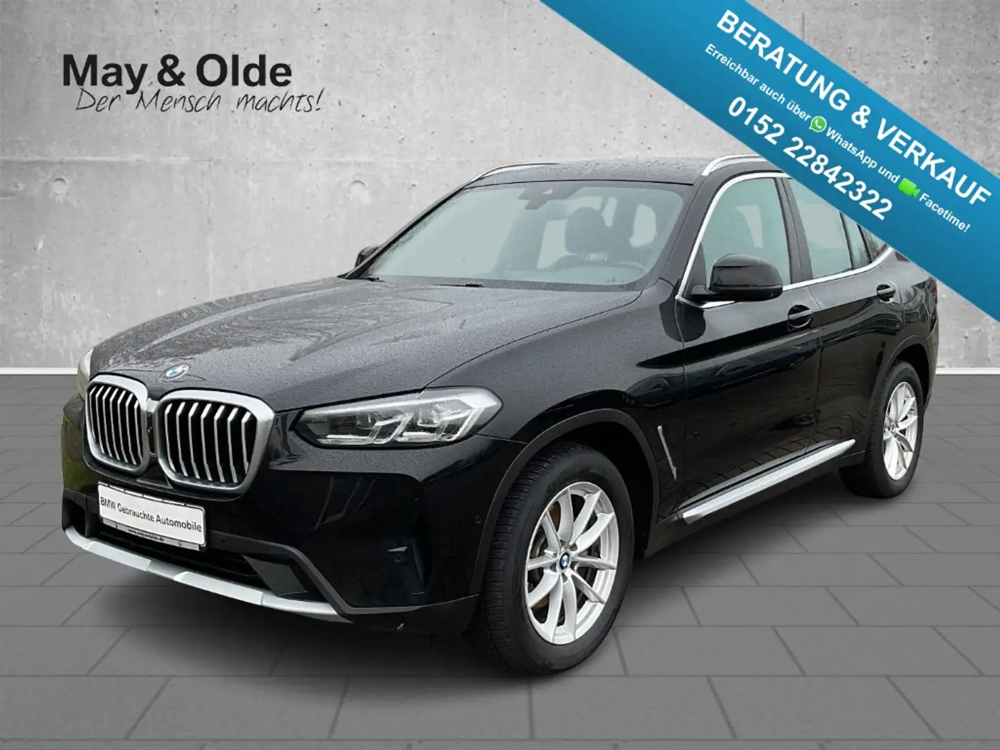 BMW X3 xDrive20d Aut AHK Navi 360 Kamera LED SHZ Klimaaut Noir - 1